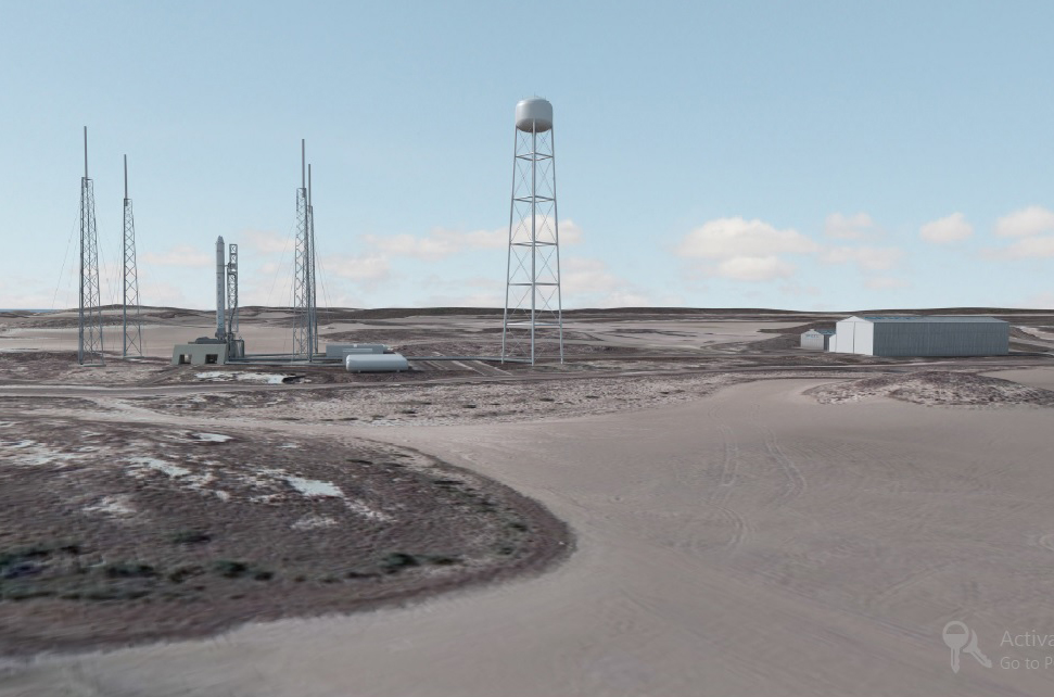 Artist's rendering of SpaceX's commercial launch complex in south Texas. Image Credit: SpaceX