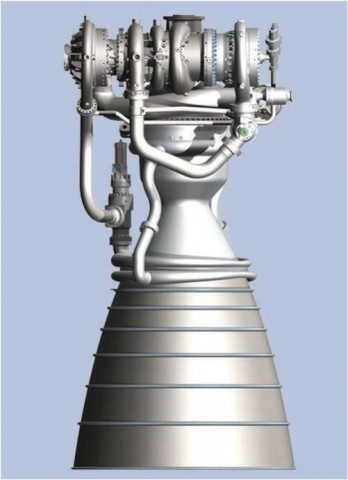 Schematic of Blue Origin BE-4 rocket engine. Credit: Blue Origin