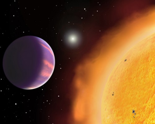 Exoplanets like WASP-43b are hot Jupiters, gas giants which orbit very close to their star. Image Credit: (Courtesy of David A. Aguilar, Harvard-Smithsonian Center for Astrophysics)