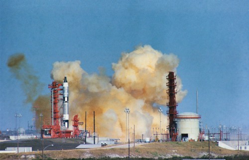 Just 1.2 seconds after engine ignition on 12 December 1965, the Titan II suffered a premature shutdown. Instantly, Wally Schirra faced a life-or-death gamble: to hold his nerve or pull the ejection handle. He held his nerve and Gemini VI-A survived to fly another day. Photo Credit: NASA