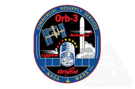The ORB-3 mission patch. Image Credit: Orbital Sciences Corp., via CollectSpace.com