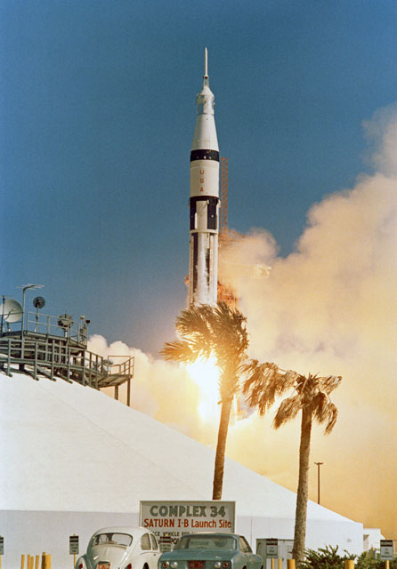 Nicknamed "the big maumoo" by Gus Grissom and Wally Schirra, the Saturn IB was earmarked to loft both Apollo 1 and 2 into low-Earth orbit. Photo Credit: NASA