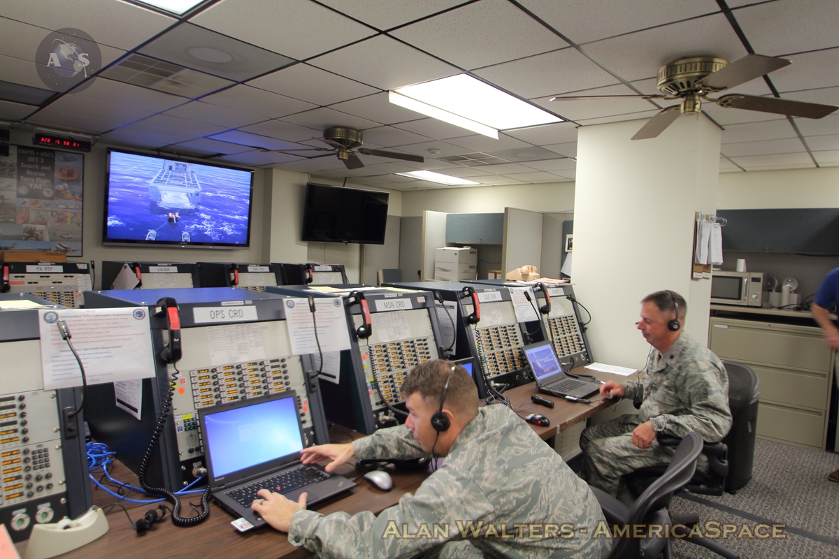 The U.S. Air Force 45th Space Wing's Support and Operations center at Patrick Air Force Base, Florida. Detachment 3, also known as the Dept. of Defense Human Spaceflight Division, is one of many agencies playing a critical role in the success of NASA's upcoming Orion Exploration Flight Test-1 mission (EFT-1), currently scheduled to thunder skywards from nearby Cape Canaveral Air Force Station on Dec. 4, 2014. Photo Credit: AmericaSpace / Alan Walters