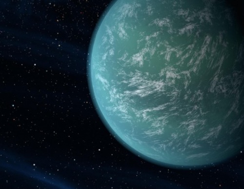 Some cooler super-Earths are thought to be ocean worlds completely covered by water. Image Credit: NASA/Ames/JPL-Caltech