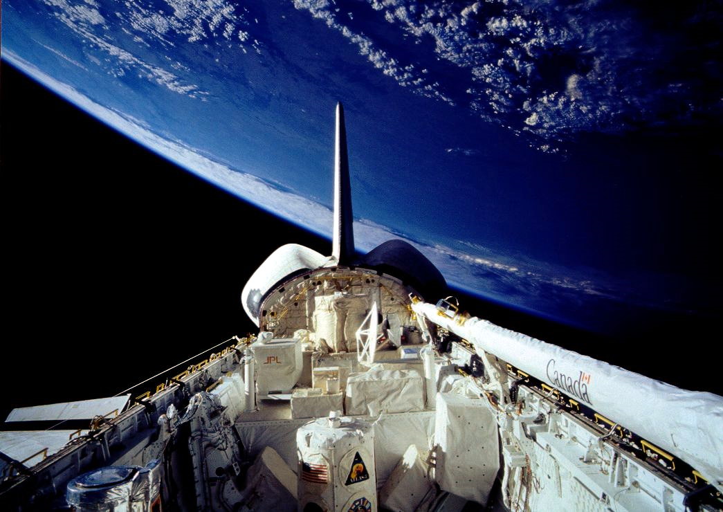 Beautiful view of the ATLAS-3 instruments aboard Atlantis' payload bay during STS-66. Photo Credit: NASA