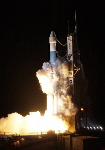 MESSENGER launches onboard a Delta II rocket, on August 3, 2004. Image Credit: NASA