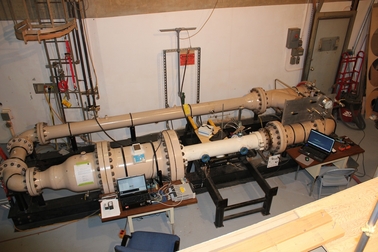 The high-pressure wind tunnel at ASU's Planetary Aeolian Laboratory, used for the Titan wind experiments. Photo Credit: Devon Burr/University of Tennessee