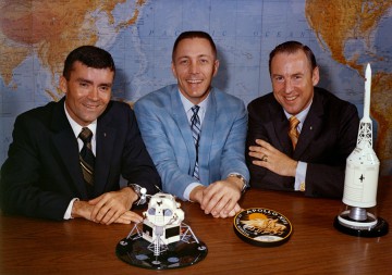 Fred Haise, Jack Swigert, and Jim Lovell pose for a pre-flight photo days before their mission. Photo Credit: NASA/The Project Apollo Image Gallery via the Project Apollo Archive