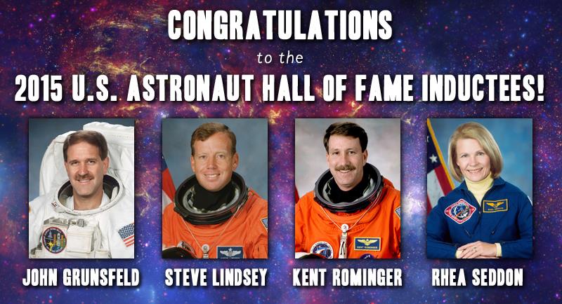 On Thursday, Feb. 12, four new inductees to the U.S. Astronaut Hall of Fame were announced. They will be honored at a ceremony at KSCVC on Saturday, May 30. Image Credit: Astronaut Scholarship Foundation on Facebook