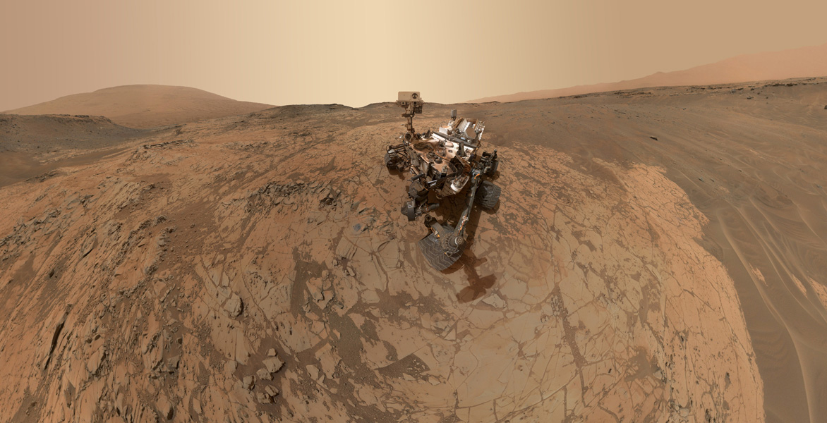 This self-portrait of NASA's Curiosity Mars rover shows the vehicle at the "Mojave" site, where its drill collected the mission's second taste of Mount Sharp. The scene combines dozens of images taken during January 2015 by the MAHLI camera at the end of the rover's robotic arm. Image Credit:   NASA/JPL-Caltech/MSSS    