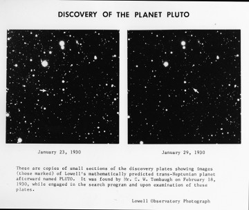 Pluto was first discovered on Feb. 18, 1930 by astronomer Clyde Tombaugh at Lowell Observatory. Image Credit: Lowell Observatory