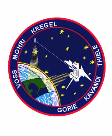 Emblazoned with the surnames of six astronauts from three sovereign nations, the STS-99 crew patch highlights the radar-mapping focus of the mission. Image Credit: NASA