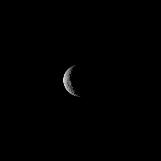 Ceres is seen from NASA's Dawn spacecraft on March 1, just a few days before the mission achieved orbit around the previously unexplored dwarf planet. The image was taken at a distance of about 30,000 miles (about 48,000 kilometers).  Image Credit: NASA/JPL-Caltech/UCLA/MPS/DLR/IDA