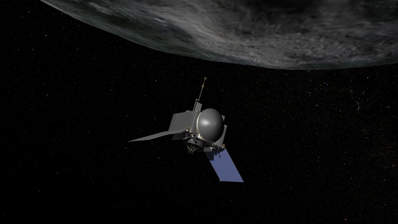 Artist concept of OSIRIS-REx, the first U.S. mission to return samples from an asteroid to Earth. Image Credit: NASA/Goddard