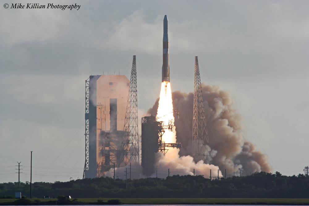 File photo of a ULA Delta-IV rocket launching GPS IIF-5. Photo Credit: Mike Killian / AmericaSpace 