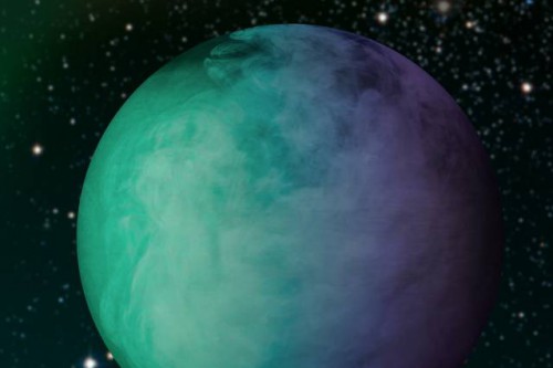 Artist's conception of clouds on Kepler-7b. Image Credit: NASA (edited by Jose-Luis Olivares/MIT)