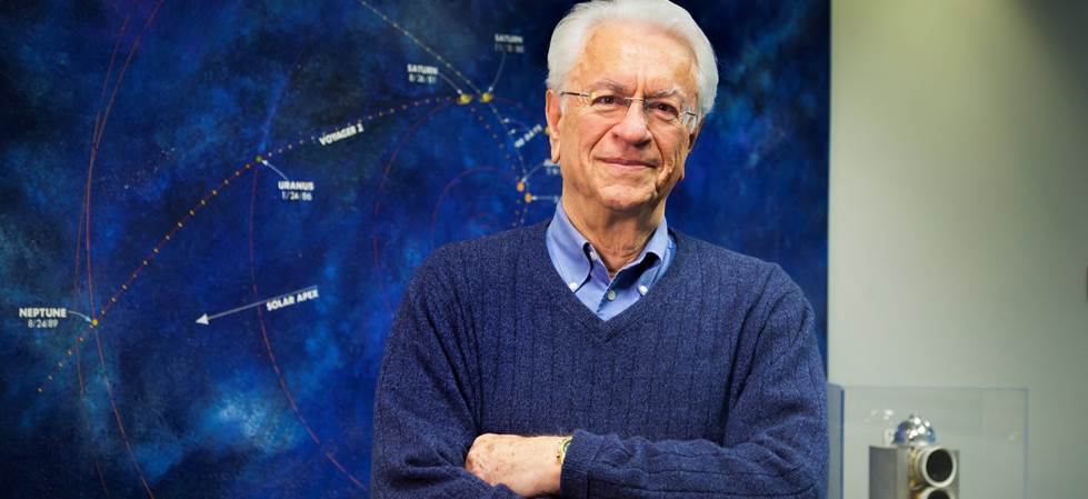 Tom Krimigis of the Johns Hopkins Applied Physics Laboratory was awarded the Smithsonian National Air and Space Museum's lifetime achievement trophy. Photo Credit: APL