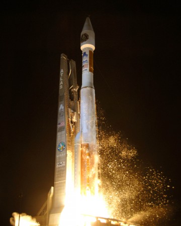 Not since April 2009, and the flight of the second Wideband Global Satcom (WGS-2), has United Launch Alliance (ULA) put the "421" variant of its Atlas V booster to use. That hiatus is expected to end with this week's launch of the Magnetospheric Multiscale Mission (MMS). Photo Credit: U.S. Air Force