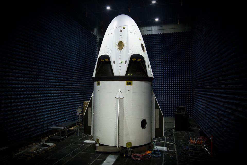 SpaceX's Crew Dragon spacecraft is prepared for critical pad abort test that will take place at NASA's Kennedy Space Center, Florida, in May. Photo Credit: SpaceX