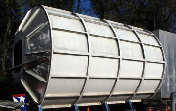 Multi Purpose Logistics Module mockup, prior to delivery to Building 4649 at NASA Marshall Space Flight Center in Huntsville, Ala. Photo credit: NASA
