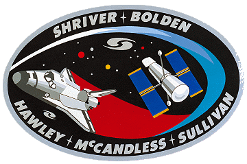 The STS-31 crew patch highlighted the expectation of astronomical discovery from Hubble. Image Credit: NASA