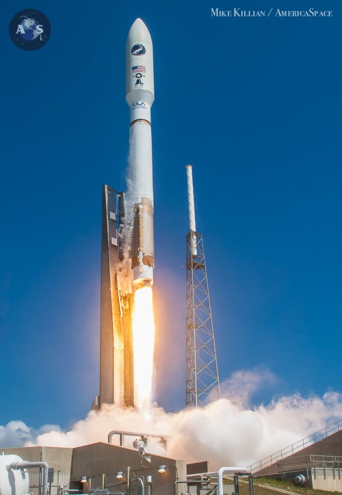 Atlas-V launch of the Air Force AFSPC-5 mission, carrying the OTV-4 X-37B and Lightsail. Photo Credit: Mike Killian / AmericaSpace