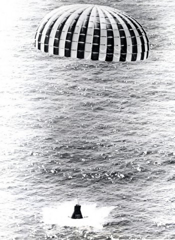 A perfect splashdown of the LJ-5B mission on 28 April 1961, just one week ahead of Al Shepard's launch, successfully closed out Little Joe's involvement in Project Mercury. Photo Credit: NASA