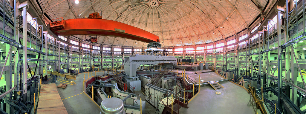 The interior of the Advanced Light Source facilities at the Lawrence Berkeley National Laboratory. Image Credit: Image Credit: Berkeley Lab