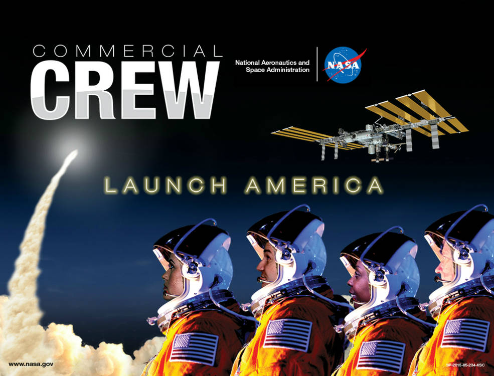 NASA's Commercial Crew Program will deliver U.S. astronauts into low-Earth orbit, from U.S. soil, and aboard a U.S. spacecraft, for the first time since the end of the Space Shuttle era. Image Credit: NASA