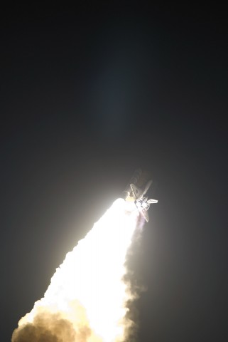 Discovery turns night into day across the Kennedy Space Center (KSC) on 5 April 2010. Photo Credit: NASA