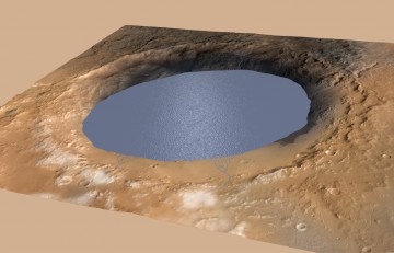 Curiosity has confirmed that Gale crater used to be a lake a long time ago, and was a potentially habitable environment. Image Credit: NASA