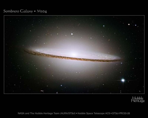 The Sombrero galaxy (M104). Image Credit: NASA and The Hubble Heritage Team (STScI/AURA)
