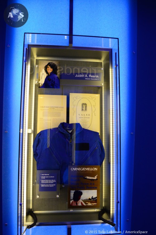 Personal items and memorabilia from the fallen astronauts are on display inside the exhibit. Shown here are personal items from STS-51L crew member Judith Resnik. Photo Credit: Talia Landman / AmericaSpace