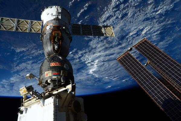 Under Wednesday's contract extension with Roscosmos, the Soyuz TMA-M and Soyuz MS spacecraft will continue to deliver U.S. astronauts to the International Space Station (ISS), potentially through 2019. Photo Credit: Samantha Cristoforetti/NASA/Twitter