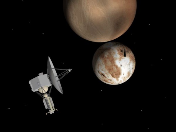 The Pluto Kuiper Express (PKE) mission existed as a possible venture during the latter part of the 1990s, but succumbed to a steadily rising price-tag and work on the program was halted in the fall of 2000. Image Credit: NASA