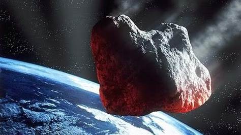 Artist's conception of a near-Earth asteroid making a very close approach to Earth. Image Credit: ESA