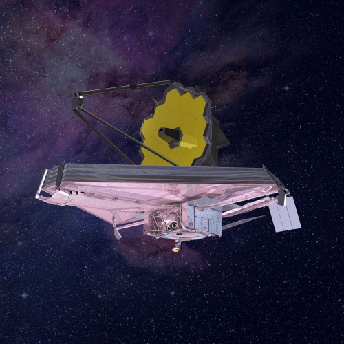 From NASA on Flickr: "This rendering of the James Webb Space Telescope is current to 2015." Image Credit: Northrop Grumman Corporation