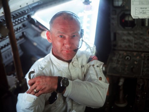 Buzz Aldrin photographed during his historic Apollo 11 moon landing mission. Photo Credit: NASA