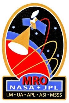 The official mission patch for the Mars Reconnaissance Orbiter (MRO). Image Credit: NASA/JPL