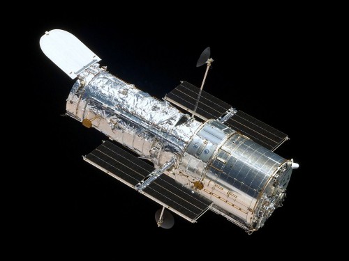 View of the Hubble Space Telescope in orbit. Photo Credit: NASA