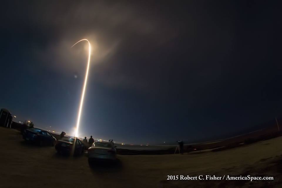 A successful pre-dawn launch for NRO-55 atop ULA's 58th Atlas-V rocket from Vandenberg AFB, CA this morning at 5:48 a.m. PDT. A pair of 4-ton NRO ocean surveillance satellites are onboard, along with several NRO and NASA Cubesats. Photo Credit: Robert Fisher / AmericaSpace