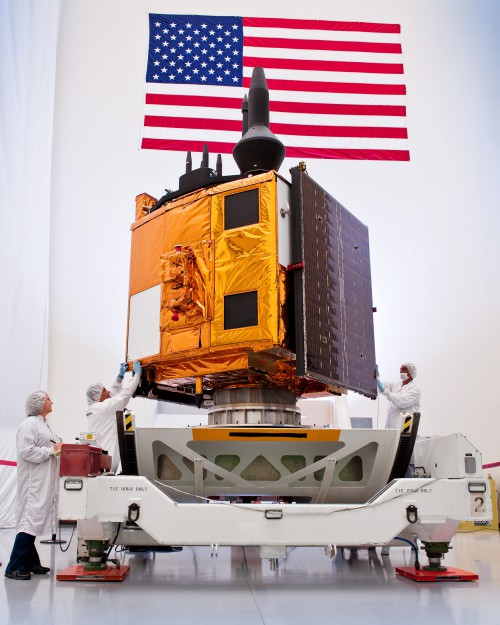 File photo of a GPS Block 2F satellite. Photo Credit: Boeing