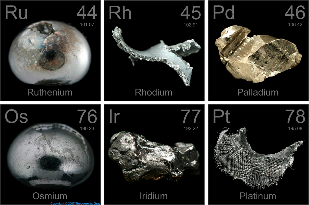 Platinum metals exist in abundance on asteroids. According to Planetary Resources, a 500-meter platinum-rich asteroid may have more platinum group metals than have ever been mined in the history of our species. One in four industrial goods require platinum group metals, Credit: Planetary Resources 