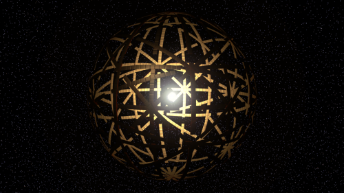 Artist's conception of a Dyson Sphere. Image Credit: Kevin Gill via Flickr CC By SA 2.0