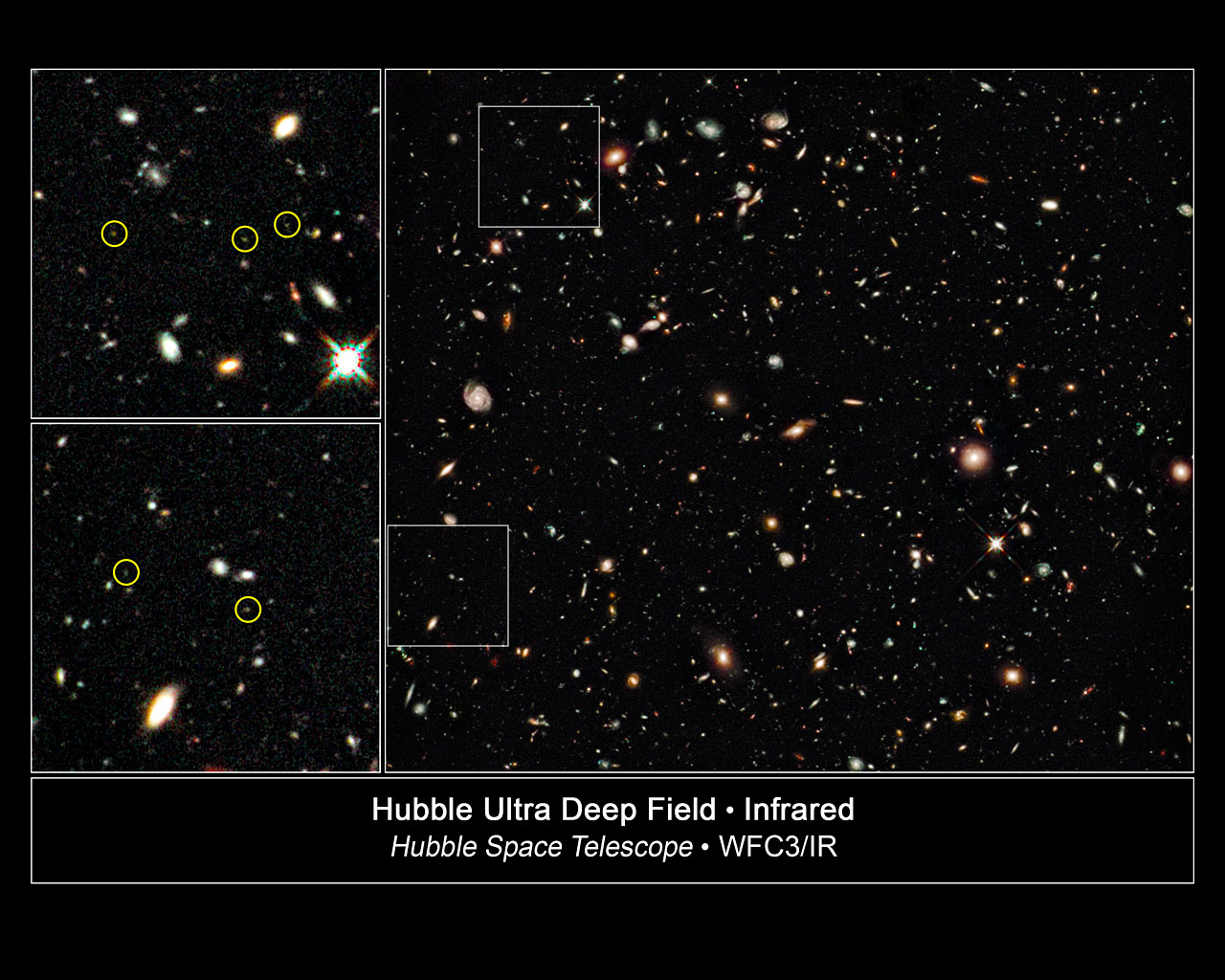 An earlier deep-field observation from 2010, which yielded 29 primordial galaxy candidates. Image Credit: NASA/ESA/G. Illingworth (UCO/Lick Observatory and University of California, Santa Cruz)/HUDF09 Team