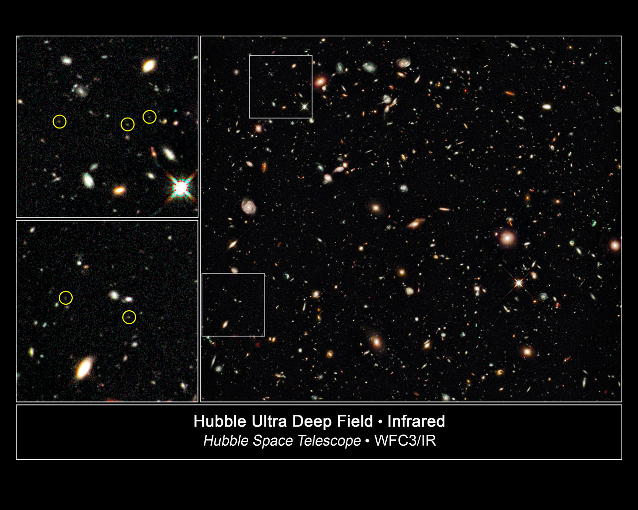 An earlier deep-field observation from 2010, which yielded 29 primordial galaxy candidates. Image Credit: NASA/ESA/G. Illingworth (UCO/Lick Observatory and University of California, Santa Cruz)/HUDF09 Team