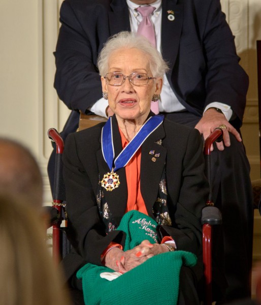 Former NASA mathematician Katherine Johnson is seen after President Barack Obama presented her with the Presidential Medal of Freedom, Tuesday, Nov. 24, 2015, during a ceremony in the East Room of the White House in Washington. Photo Credit: NASA/Bill Ingalls