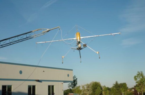 The Mars Gas Hopper is another previous prototype for an aerial vehicle which could fly in Mars' atmosphere. Photo Credit: Robert Zubrin/Pioneer Astronautics