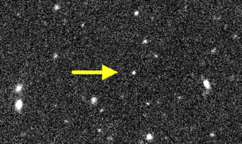 Discovery image of V774104, taken with the 8.2-meter Subaru Telescope in Hawaii. Image Credit: S. Sheppard/C. Trujillo/D. Tholen