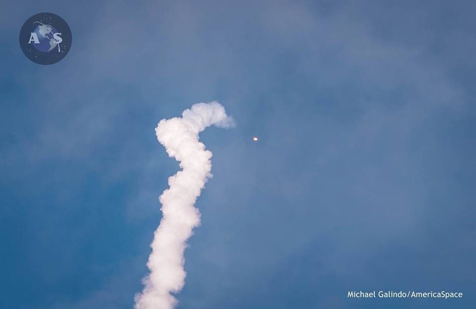 Deke Slayton II thundering towards the ISS from Cape Canaveral, Fla. Photo Credit: Michael Galindo / AmericaSpace